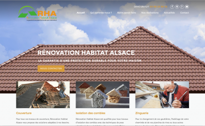 Création du site internet Rénovation Habitat Alsace Colmar by AdSolutions Marketing à Mulhouse